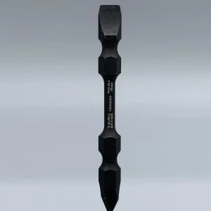 نوک پیچ‌گوشتی دوطرفه مشکی چهارسو و دوسو